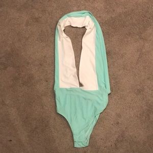 Haulter top bodysuit